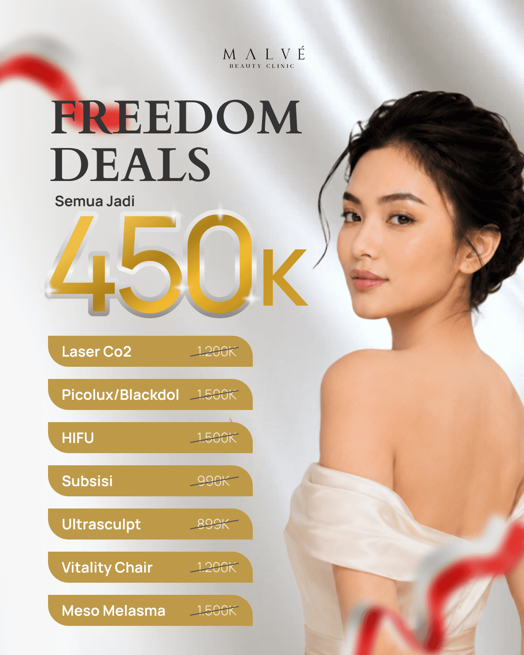 Card Freedom Deals tujuh pilihan treatment Rp450 ribu